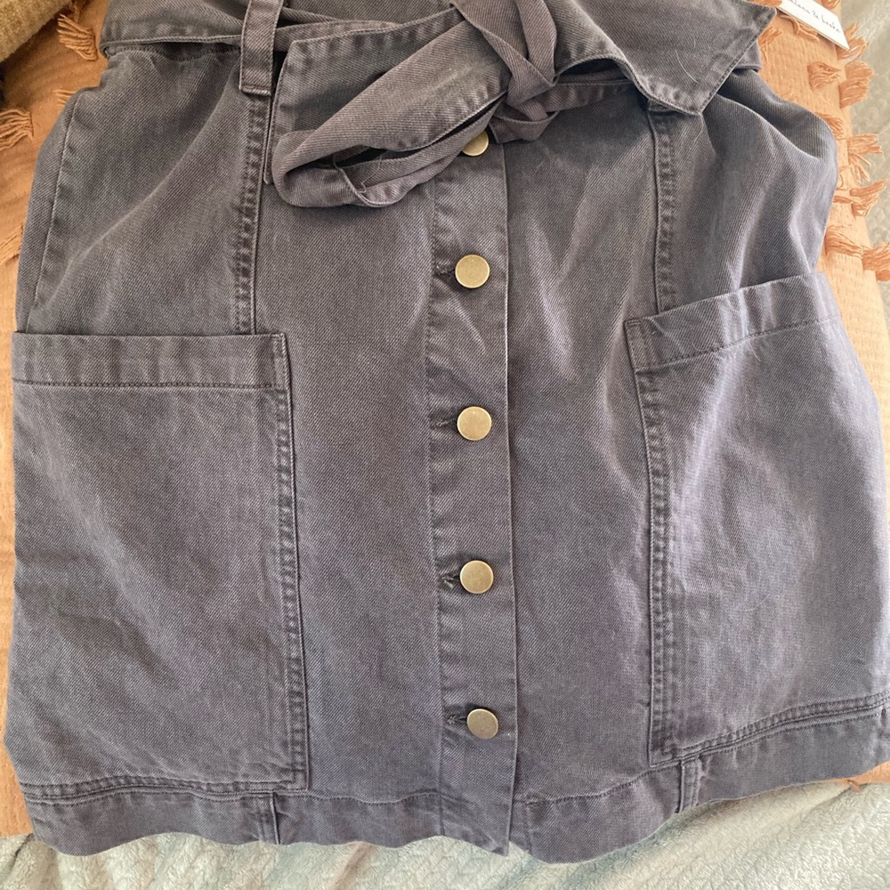 NWT Young fabulous & broke utility tie waist skirt